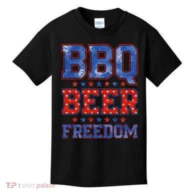 BBQ Beer Freedom Kids T-Shirt