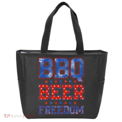 BBQ Beer Freedom Tote Bag