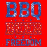 BBQ Beer Freedom Santa Hat thumb 1