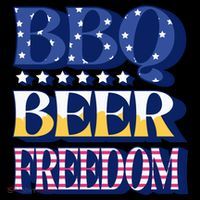 BBQ Beer Freedom Patriotic Coaster thumb 2