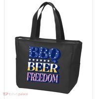 BBQ Beer Freedom Patriotic Tote Bag thumb 3