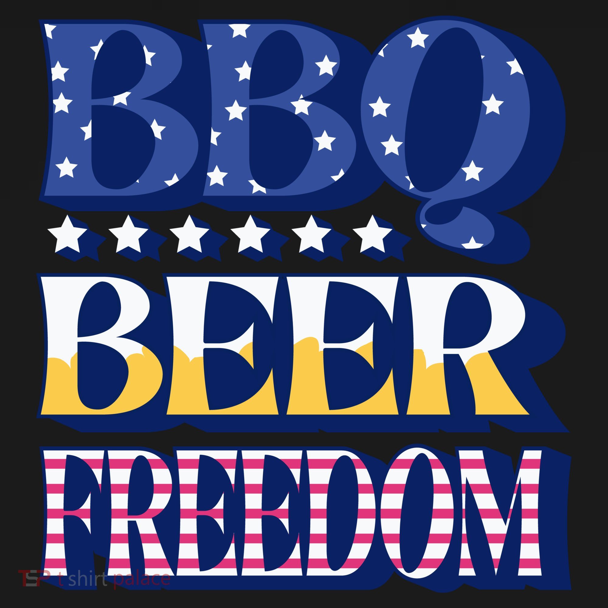 BBQ Beer Freedom Patriotic Tote Bag
