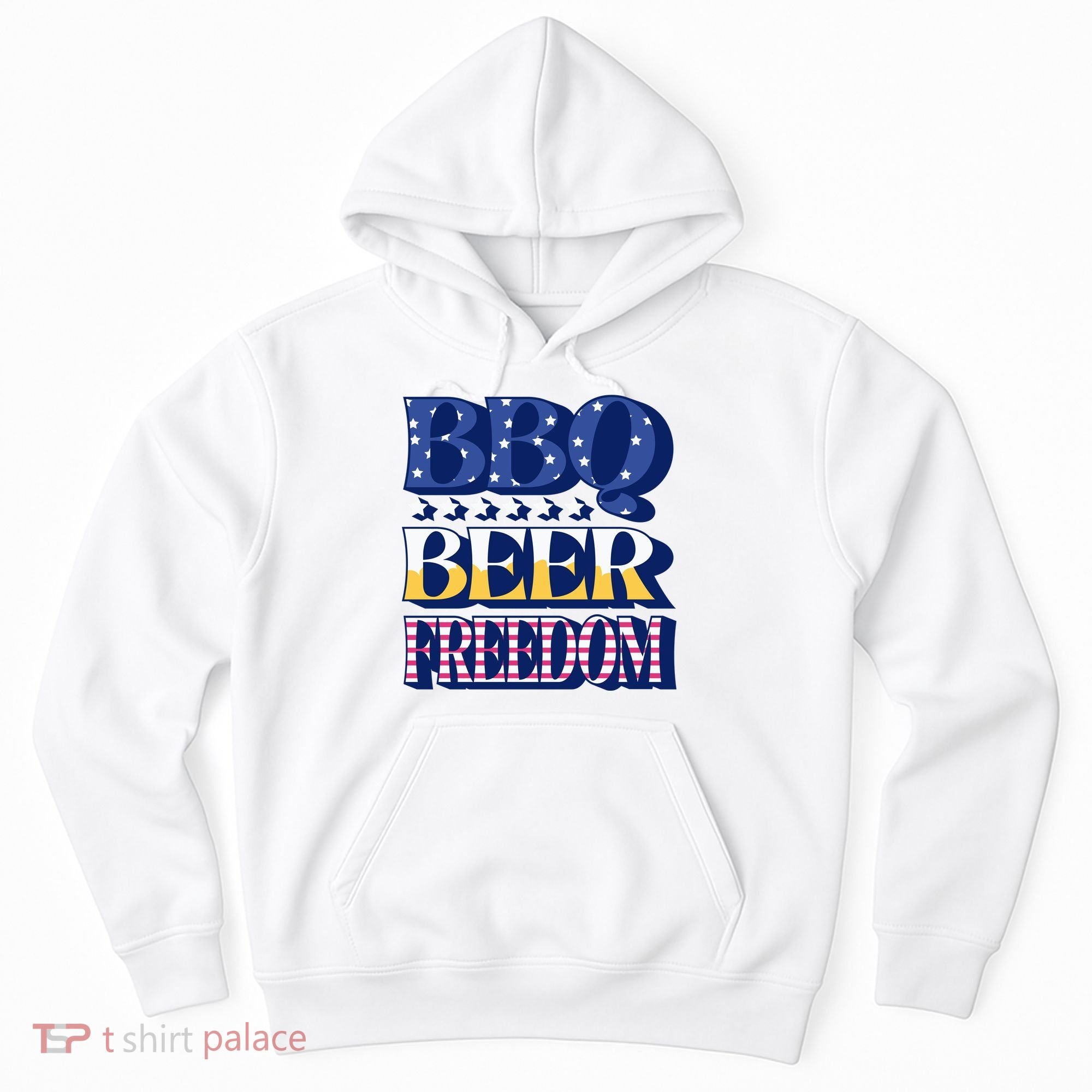 BBQ Beer Freedom Patriotic Hoodie