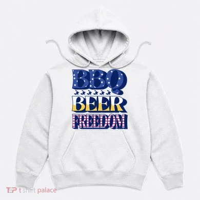 BBQ Beer Freedom Patriotic Hoodie