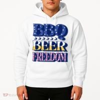 BBQ Beer Freedom Patriotic Hoodie thumb 2