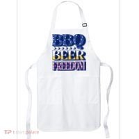 BBQ Beer Freedom Patriotic Apron thumb 0