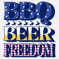 BBQ Beer Freedom Patriotic Apron thumb 3