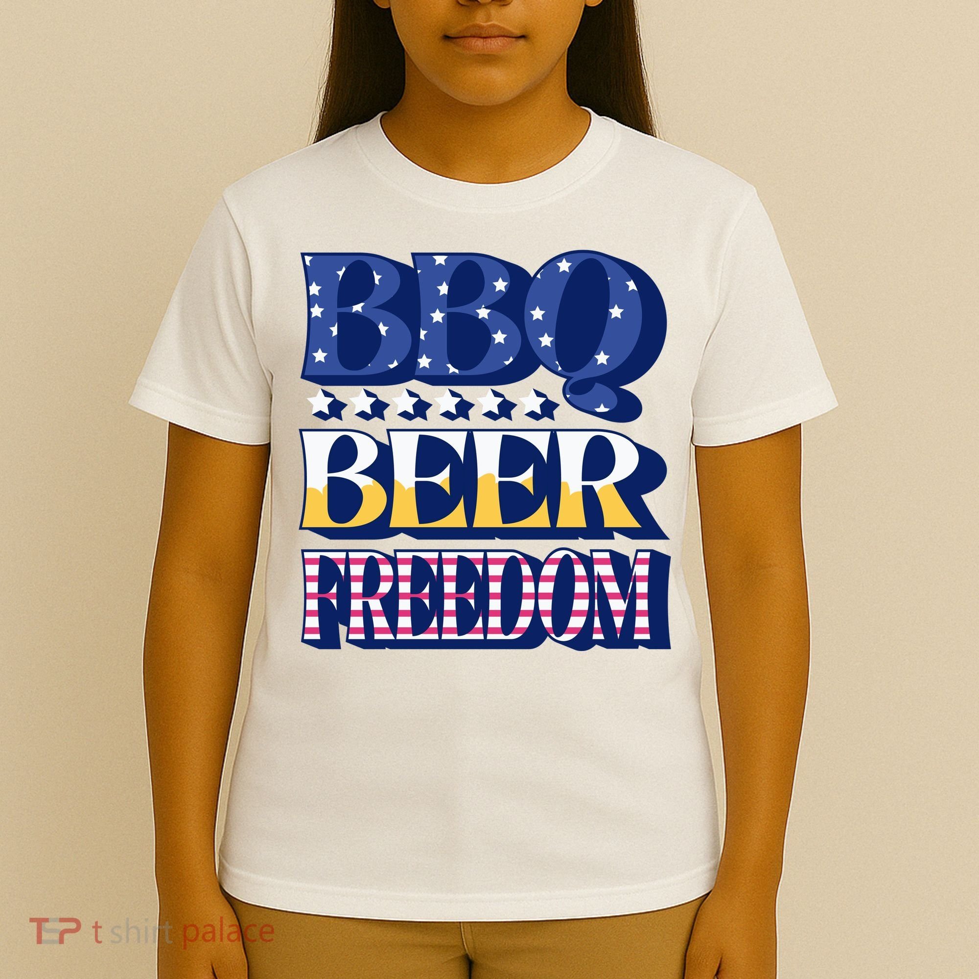 BBQ Beer Freedom Patriotic T-Shirt