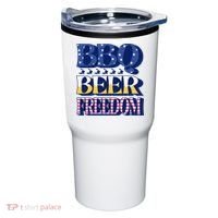 BBQ Beer Freedom Patriotic Tumbler thumb 0