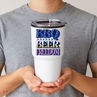 BBQ Beer Freedom Patriotic Tumbler thumb 2