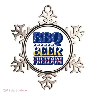 BBQ Beer Freedom Patriotic Ornament