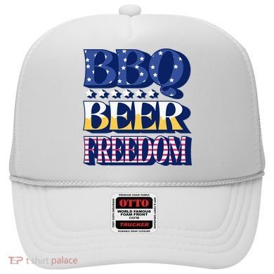 BBQ Beer Freedom Patriotic Hat