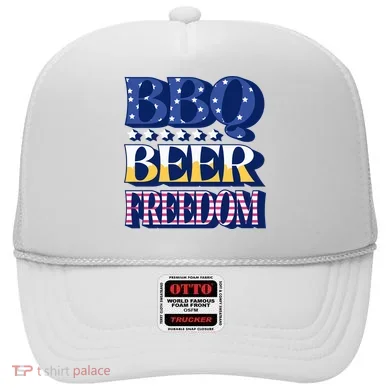 BBQ Beer Freedom Patriotic Hat