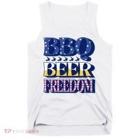 BBQ Beer Freedom Patriotic Tank Top thumb 0
