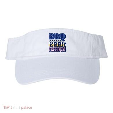 BBQ Beer Freedom Patriotic Visor