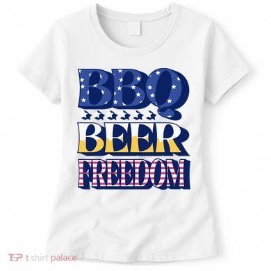 BBQ Beer Freedom Patriotic Women's T-Shirt
