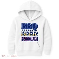 BBQ Beer Freedom Patriotic Kids Hoodie thumb 0