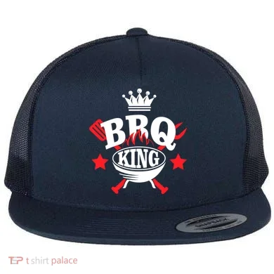 BBQ King Flat Bill Trucker Hat