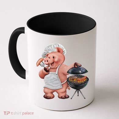 BBQ Pig Grilling Coffee Mug
