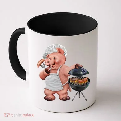 BBQ Pig Grilling Coffee Mug