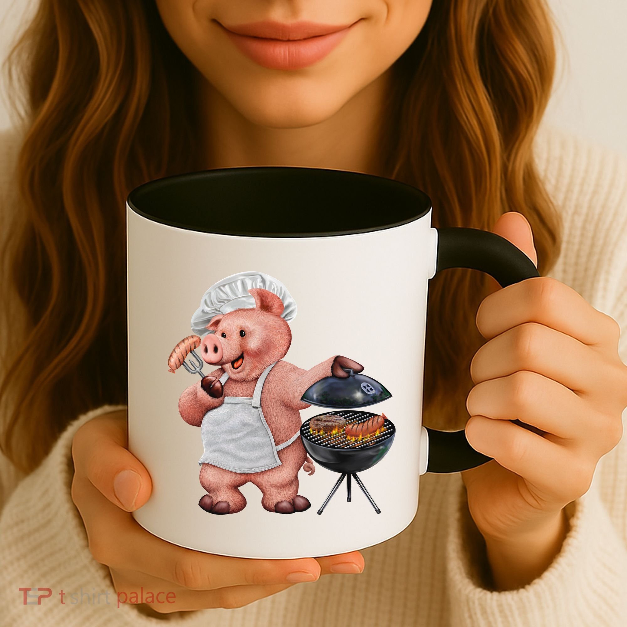 BBQ Pig Grilling Coffee Mug