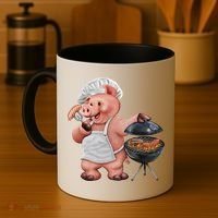 BBQ Pig Grilling Coffee Mug thumb 4