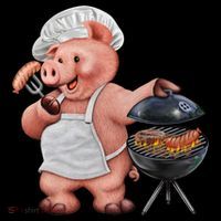BBQ Pig Grilling Ornament thumb 1