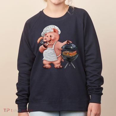 BBQ Pig Grilling Women's Sweatshirt