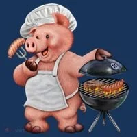 BBQ Pig Grilling Women's Sweatshirt thumb 2