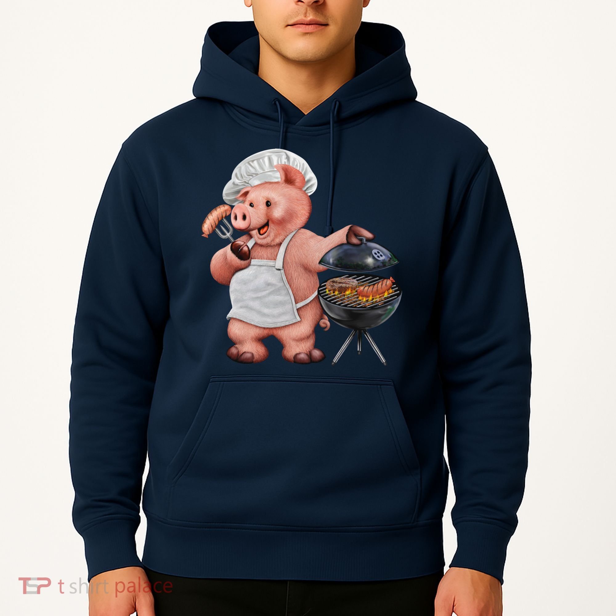 BBQ Pig Grilling Hoodie