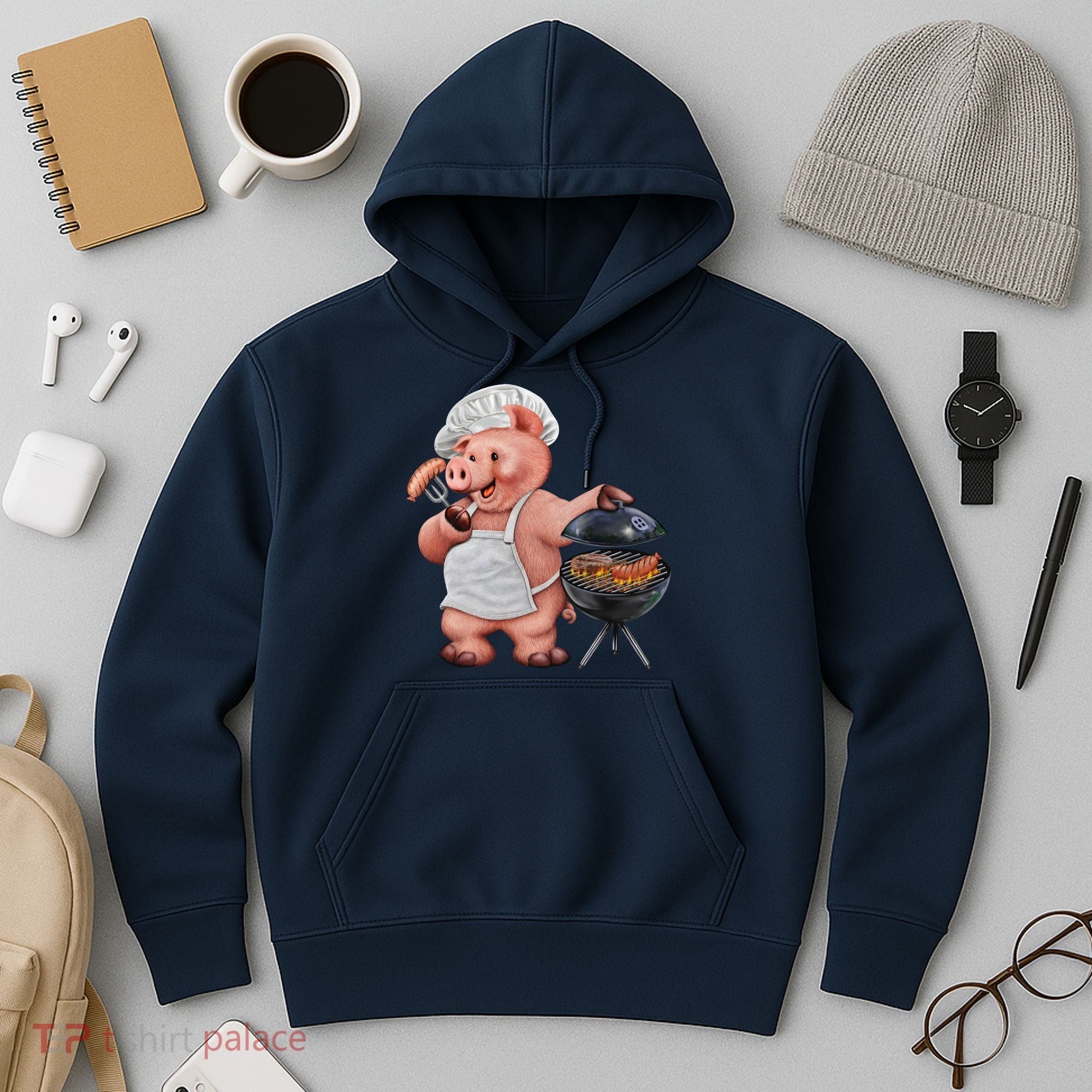 BBQ Pig Grilling Hoodie