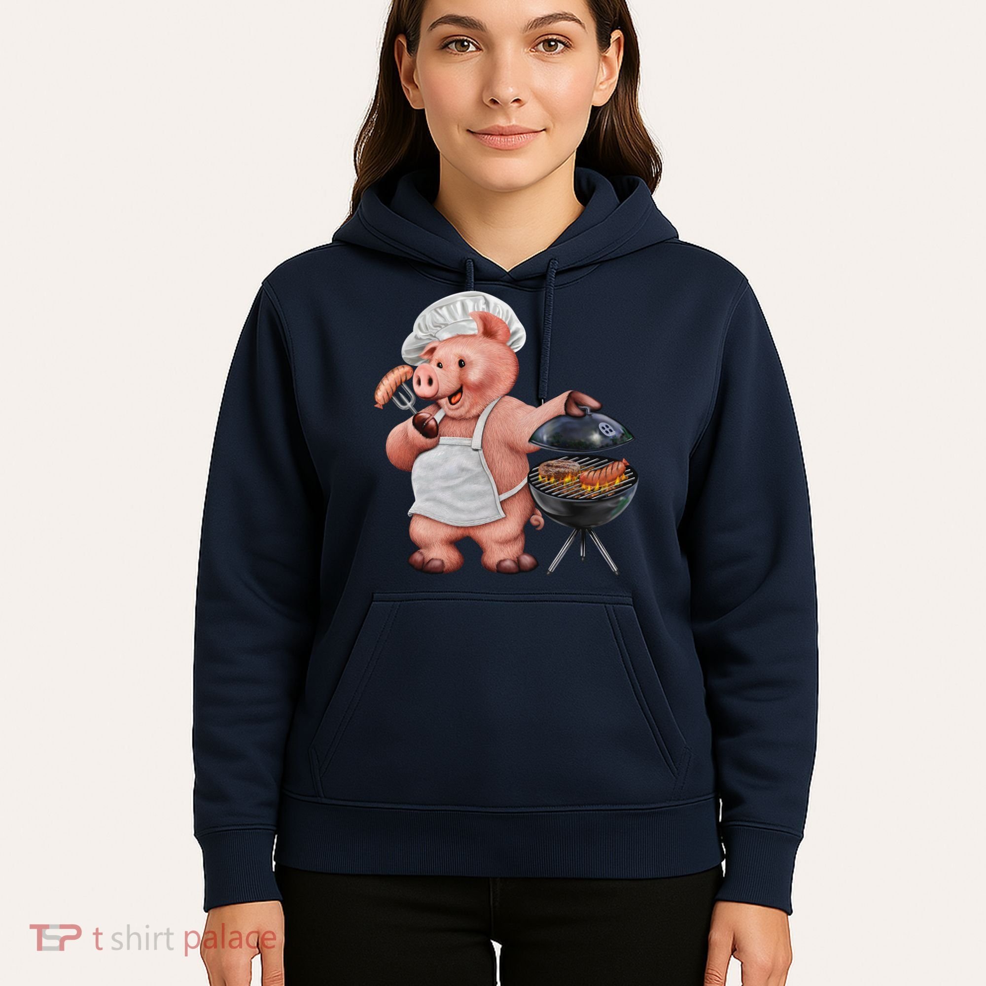 BBQ Pig Grilling Hoodie