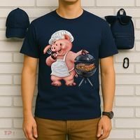 BBQ Pig Grilling T-Shirt thumb 6