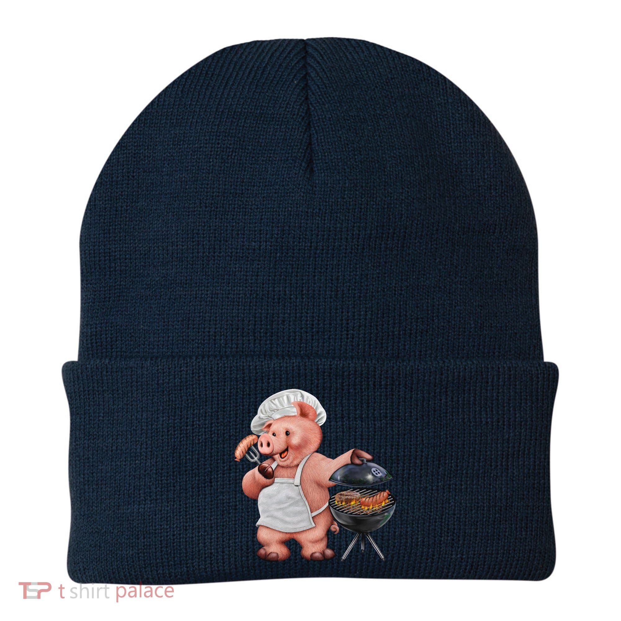 BBQ Pig Grilling Beanie