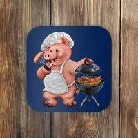 BBQ Pig Grilling Coaster thumb 0