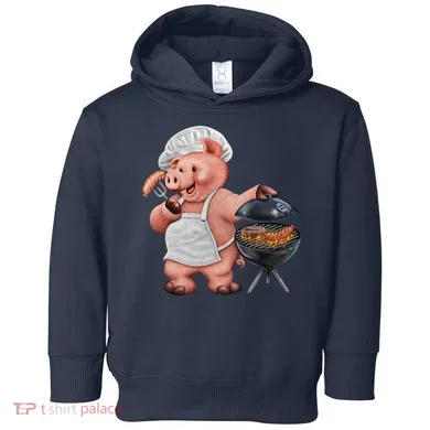 BBQ Pig Grilling Toddler Hoodie