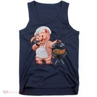 BBQ Pig Grilling Tank Top thumb 0