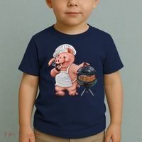BBQ Pig Grilling Toddler T-Shirt thumb 2