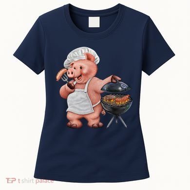 BBQ Pig Grilling Women's T-Shirt