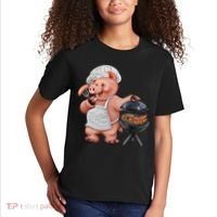 BBQ Pig Grilling Kids T-Shirt thumb 2