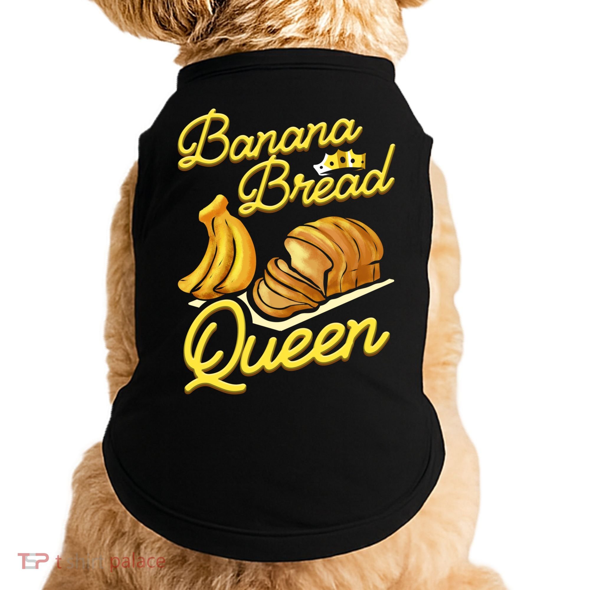 Banana Bread Queen Baking Vegan Baker Gift Doggie Tank