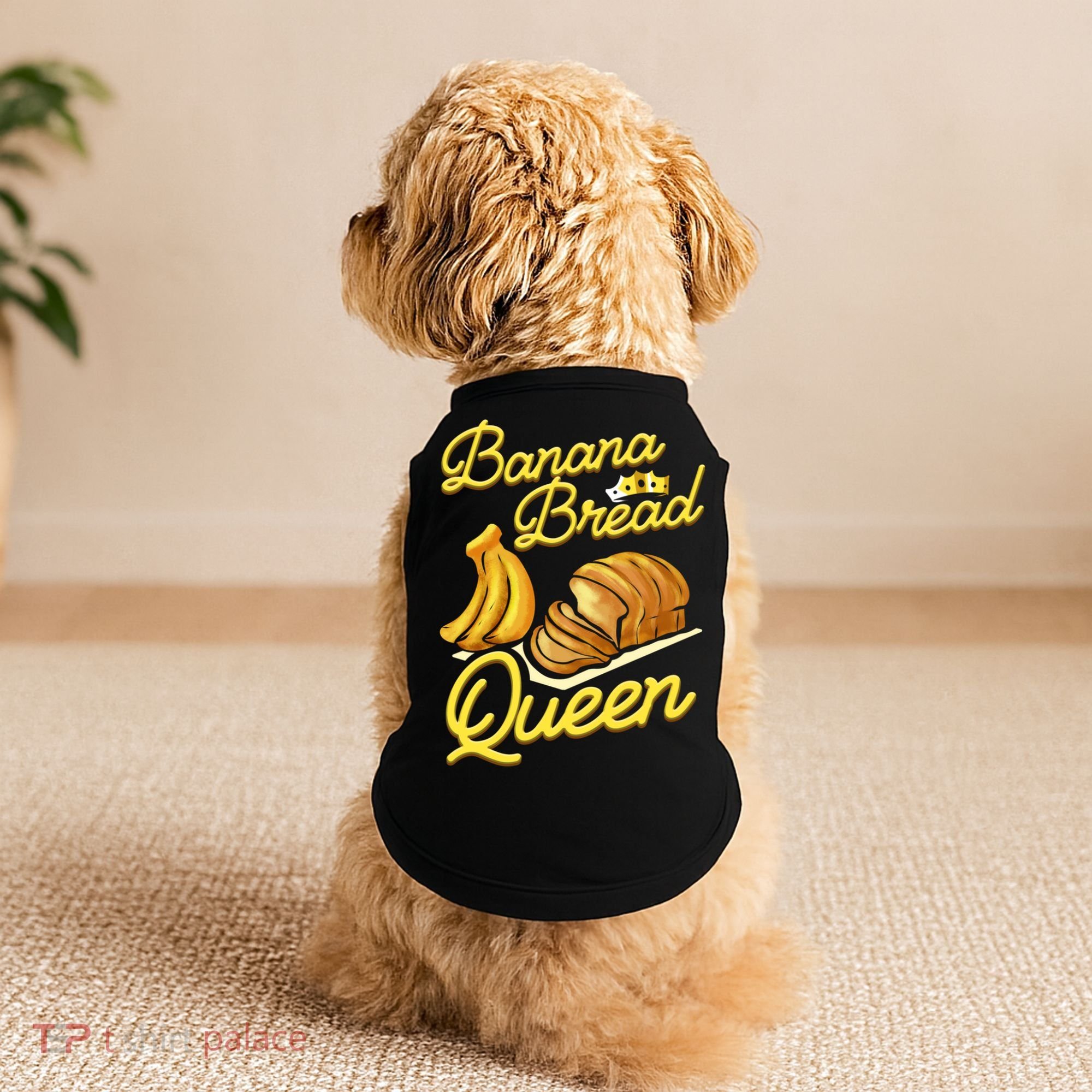 Banana Bread Queen Baking Vegan Baker Gift Doggie Tank