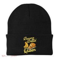Banana Bread Queen Baking Vegan Baker Gift Beanie thumb 0