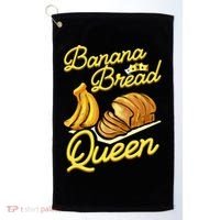 Banana Bread Queen Baking Vegan Baker Gift Golf Towel thumb 0