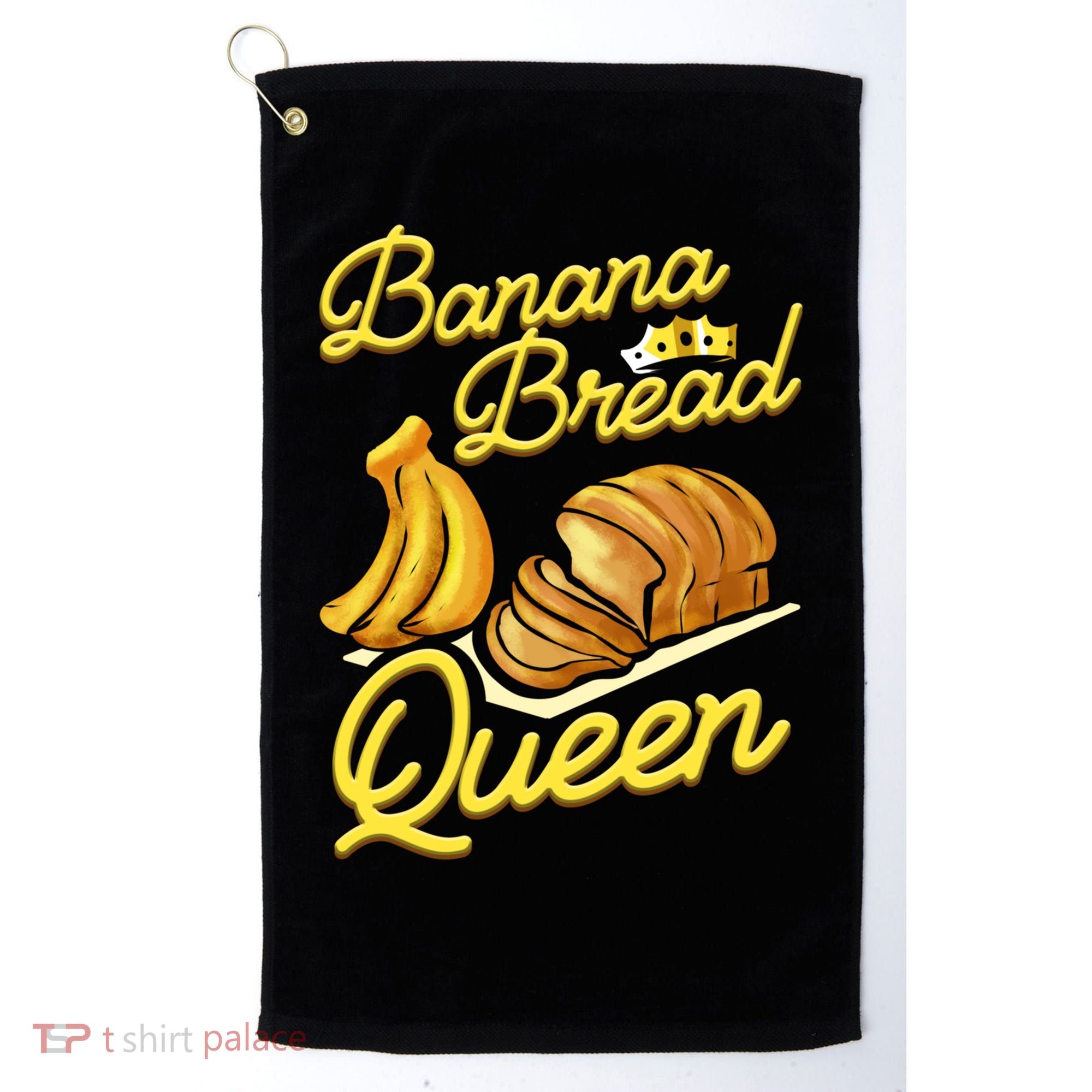 Banana Bread Queen Baking Vegan Baker Gift Golf Towel