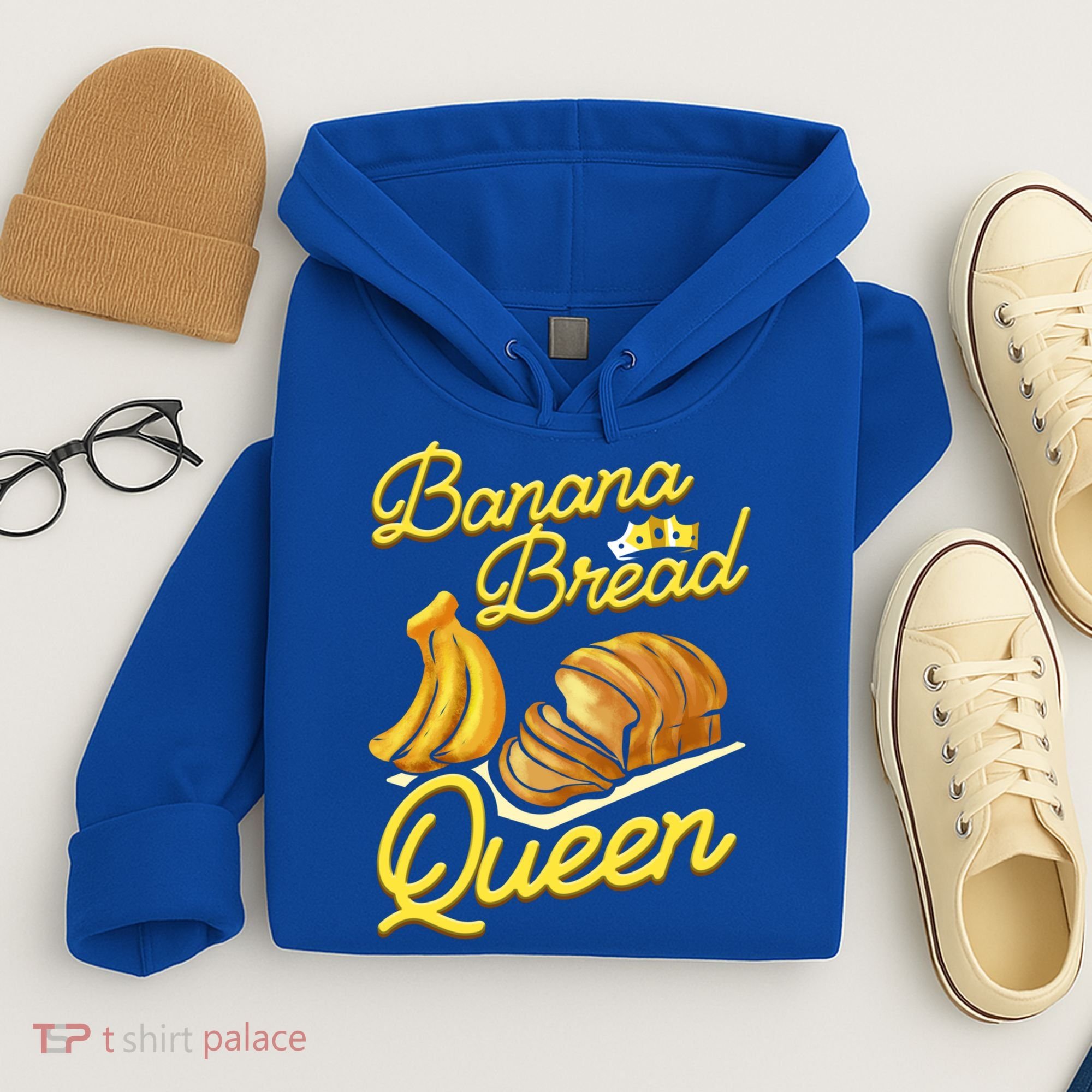 Banana Bread Queen Baking Vegan Baker Gift Hoodie