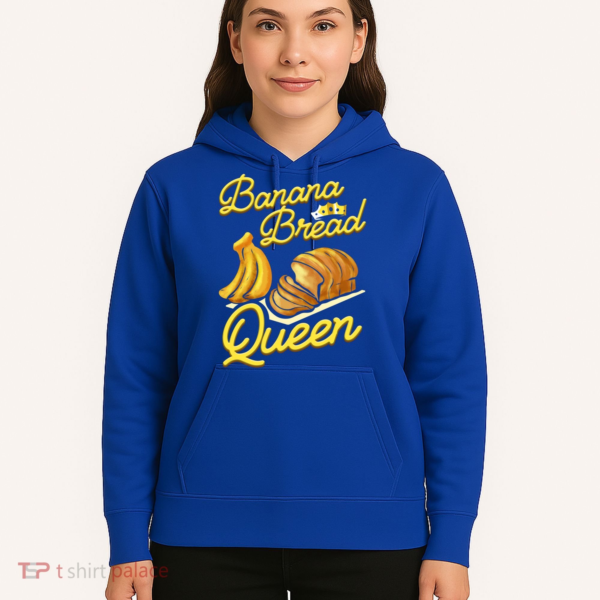 Banana Bread Queen Baking Vegan Baker Gift Hoodie