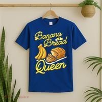 Banana Bread Queen Baking Vegan Baker Gift T-Shirt thumb 2