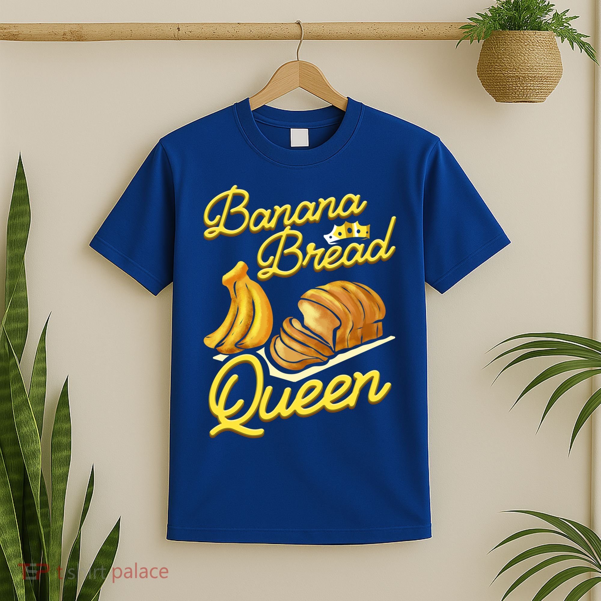Banana Bread Queen Baking Vegan Baker Gift T-Shirt