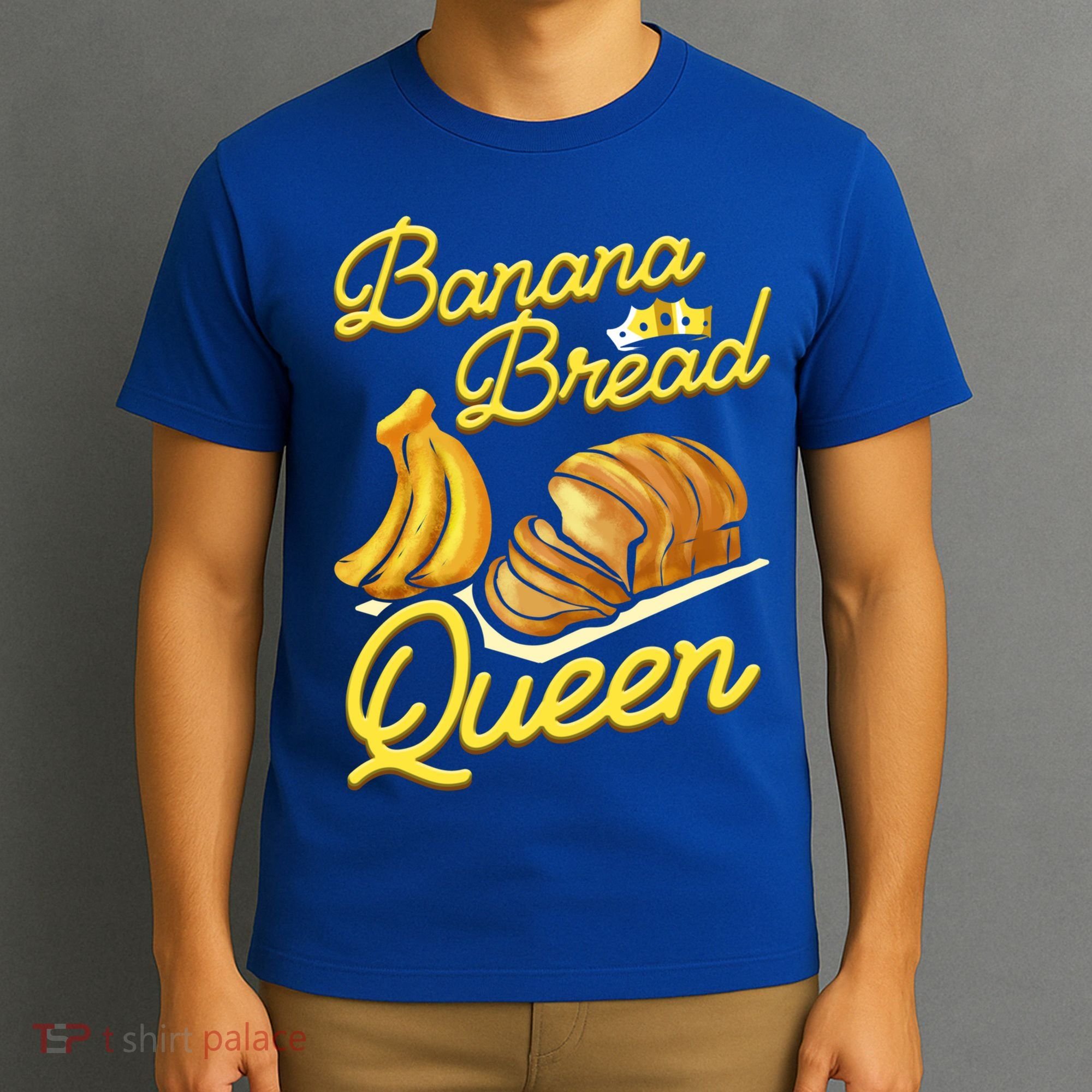 Banana Bread Queen Baking Vegan Baker Gift T-Shirt